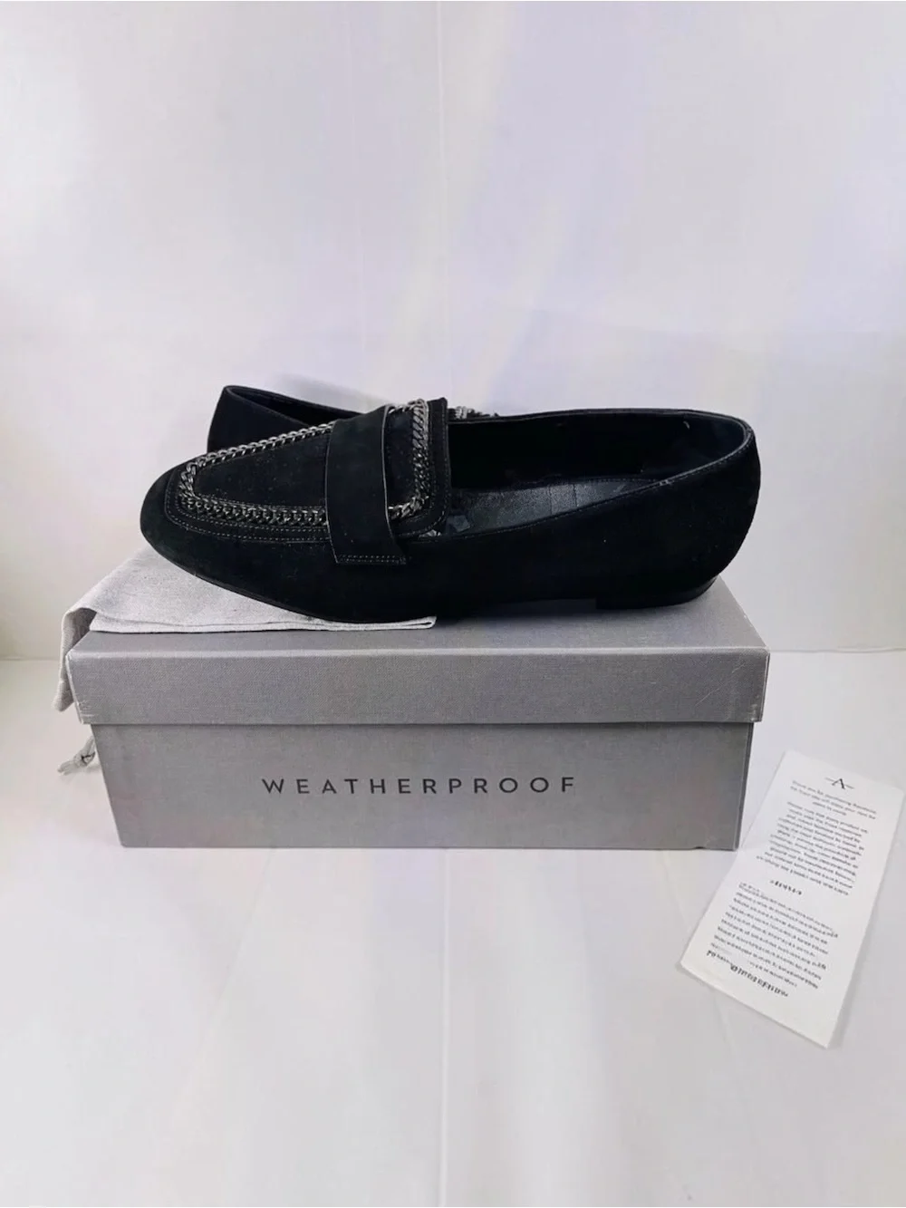 Aquatalia Black Suede Women’s Shoes Size 11 gently used with dust bag